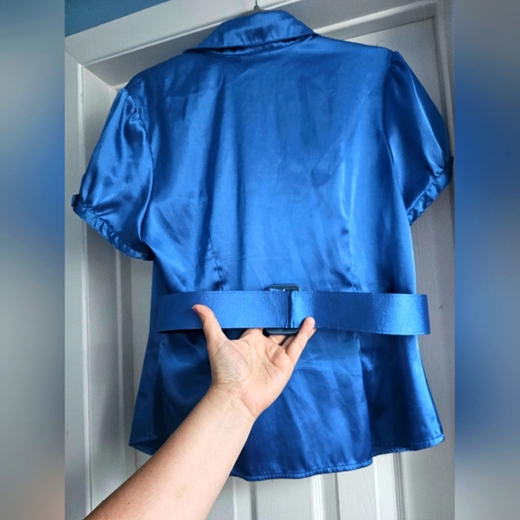 Le Chateau Blouse XL Blue - Picture 2 of 8